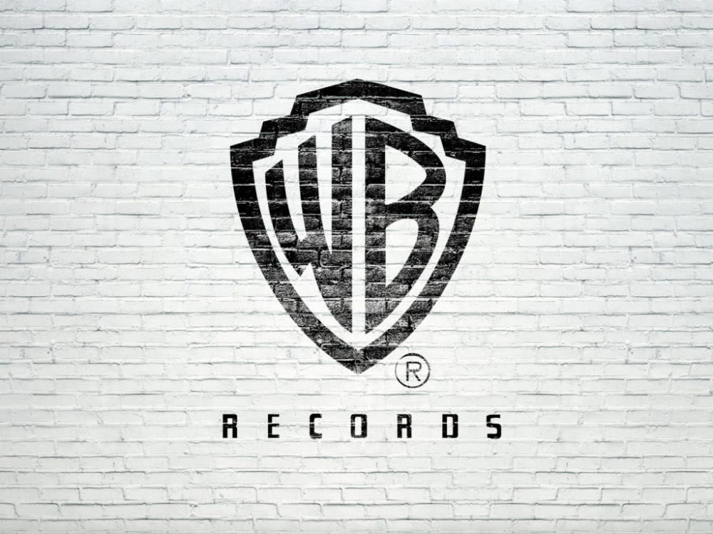 Warner bros records logo high res on brick wall