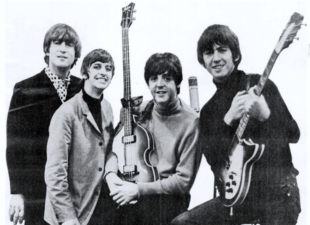 Beatles_ad_1965 black and white