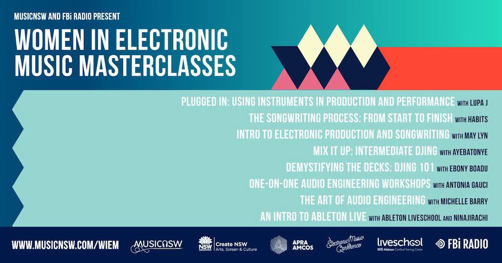 Women In Electronic Music Masterclasses 2018 Schedule