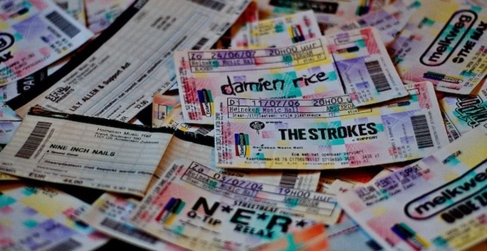 Image of concert tickets