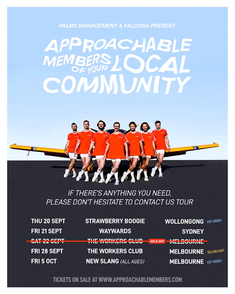 approachable-members-tour-dates poster