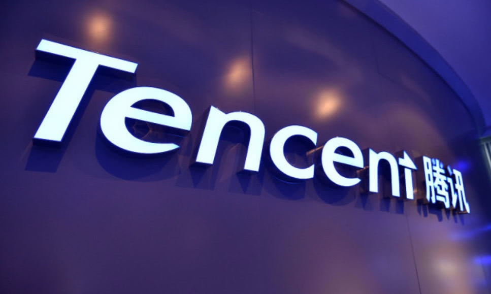 tencent logo white on purple background