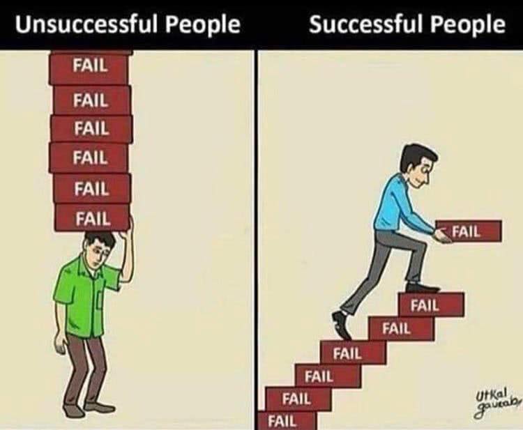 Failure successful people meme