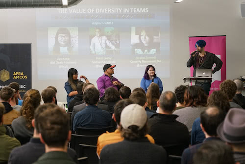 Diversity in teams panel_photo Andrew Watson at high score
