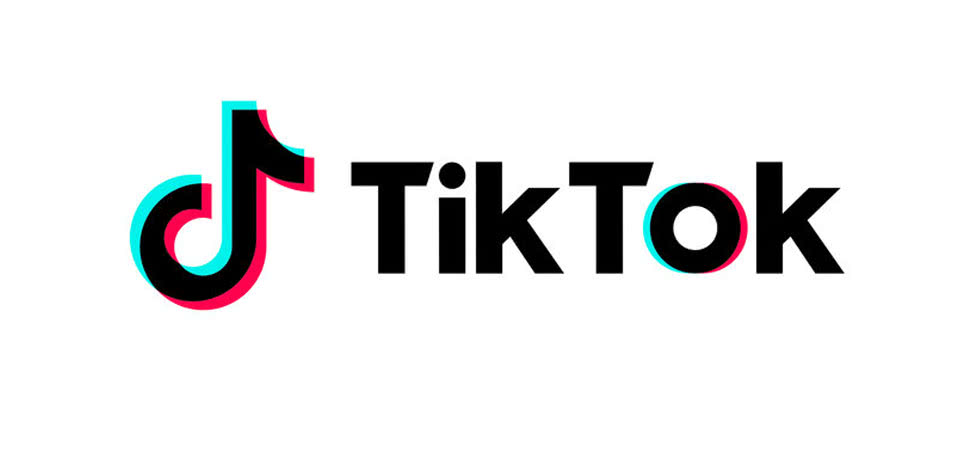 The logo for massively popular app TikTok