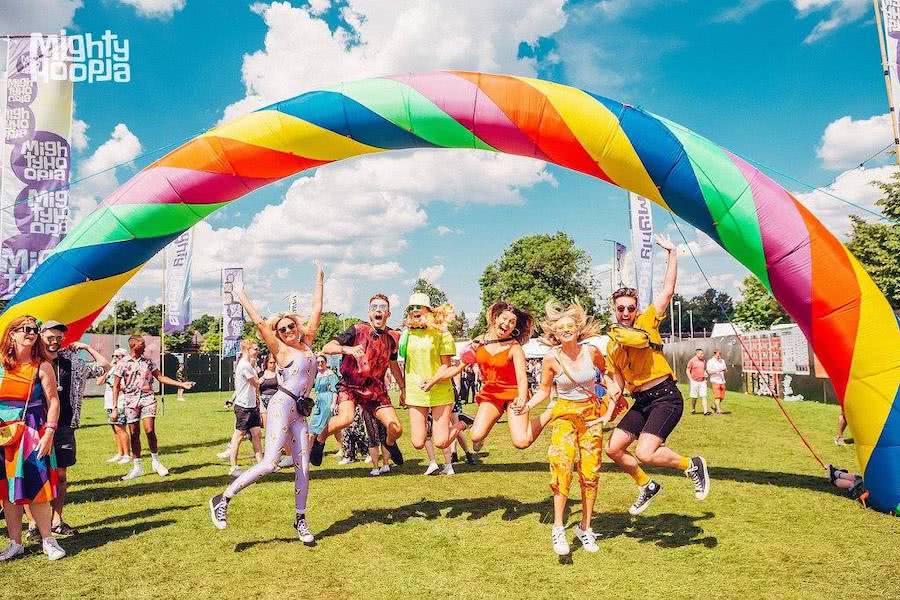 Mighty Hoopla festival in UK under rainbow 