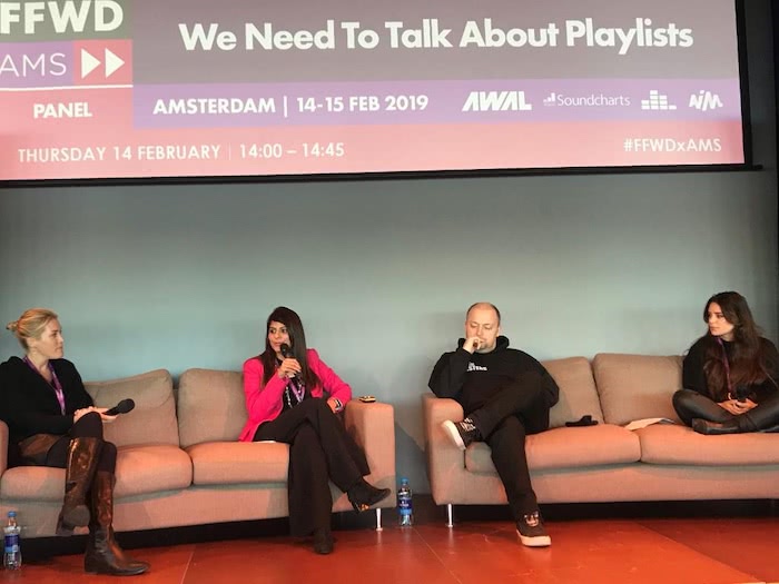 playlists panel at fastforward amsterdam