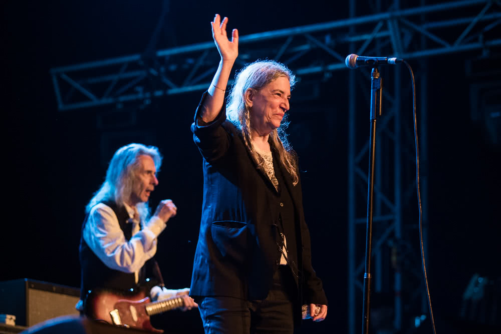 bluesfest Patti Smith. Photographed by Peter Dovgan