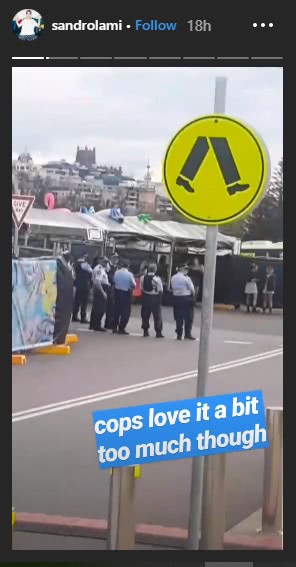 Sandro Dallarmi at Up Down: "Cops love it a bit much"