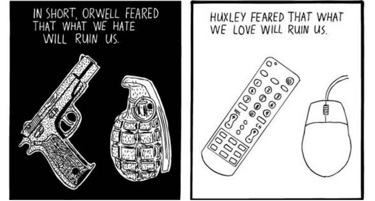 orwell-and-huxley Amusing Ourselves to Death