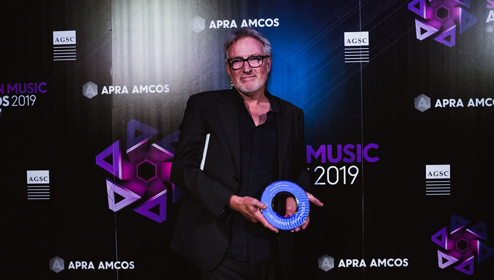 Image of David Bridie at the 2019 Screen Music Awards